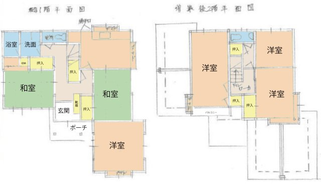 広島市西区己斐上２丁目　中古一戸建て(A)の間取り