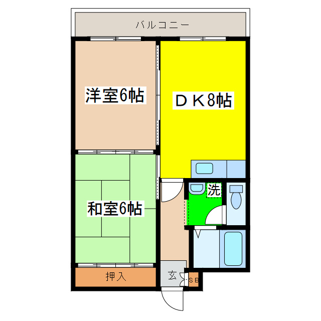 オレンジビルの間取り