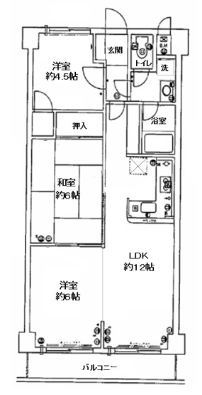 【間取り】 | エスペラント久宝寺 | 【現況3LDK】室内お好きにリフォームしてみてはいかがでしょうか？