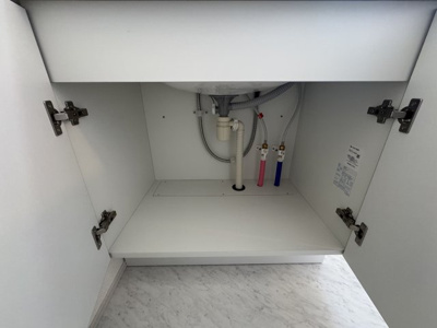 【独立洗面台】 | うるま市与那城屋慶名（全3棟）3号棟 | 3号棟　便利な収納付き♪