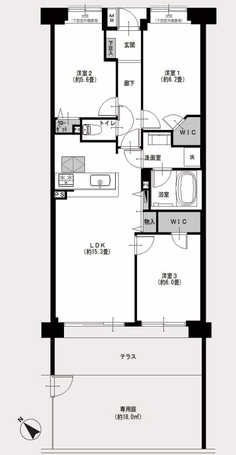 駅に近すぎも良くない！この３分がちょうど良い『コスモ星川パークステージ』リノベーション』の間取り