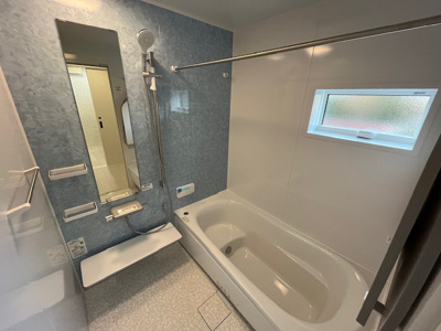 【浴室】 | 星和台４丁目　新築戸建 | すっきりお手入れのしやすいユニットバスです。毎日の疲れを癒してください。