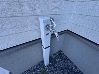 【設備】 | うるま市与那城屋慶名（全3棟）1号棟 | 1号棟　外水栓♪