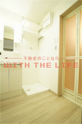 L-bloom御井【キャッシュバック対象】の洗面所|コンパクトで使いやすい洗面所