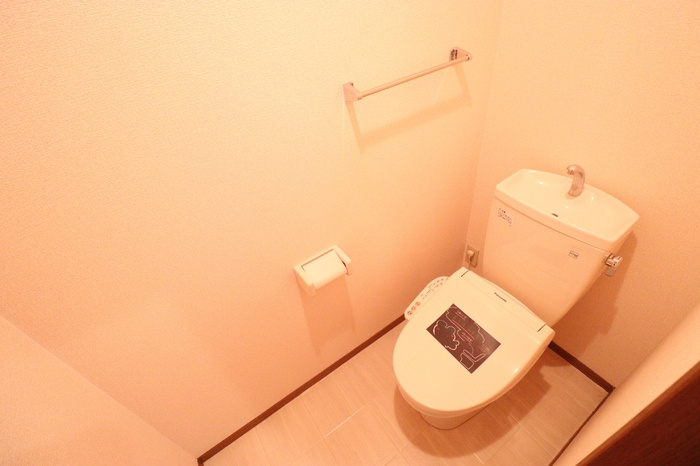 ＺＯＮＥ亀城　Ａのトイレ|落ち着いた色調のトイレです