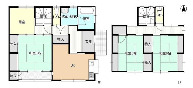 【間取り】 | 前橋市鶴が谷町　中古住宅