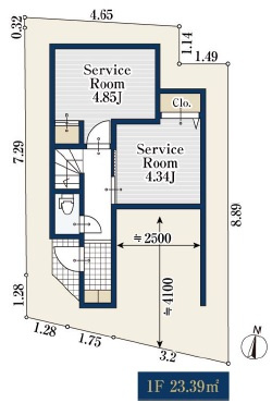 北区神谷3丁目　新築戸建の完成予想図