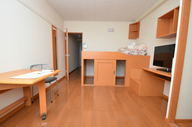 直方市湯野原２丁目のアパートの寝室|洋室