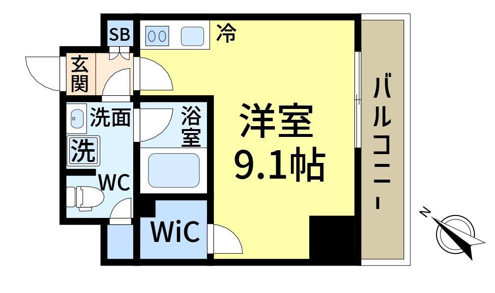 ミライズ新小岩マーロの間取り
