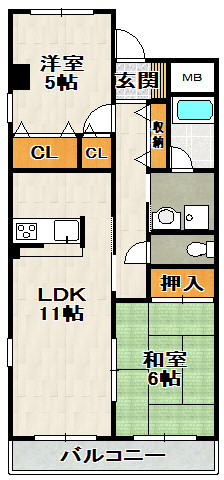 ソシア売布の間取り