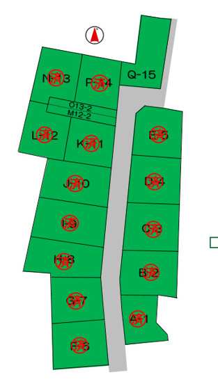 【土地図】 | 太田市由良町　分譲地　Q区画