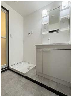 ダイアパレス土橋の独立洗面台