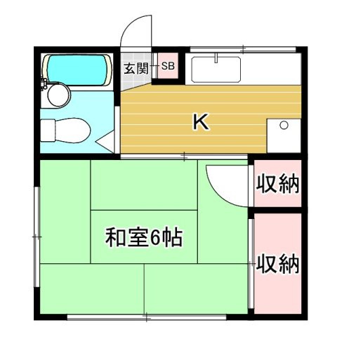 岩田荘の間取り