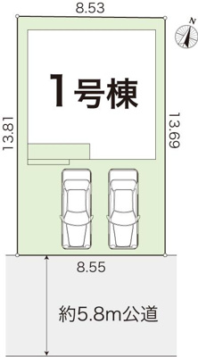【区画図】 | 新築住宅　高知市桟橋通７期①