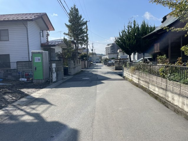 山形市東青田第3【新築建売住宅】1号棟の前面道路含む現地写真|前面道路
