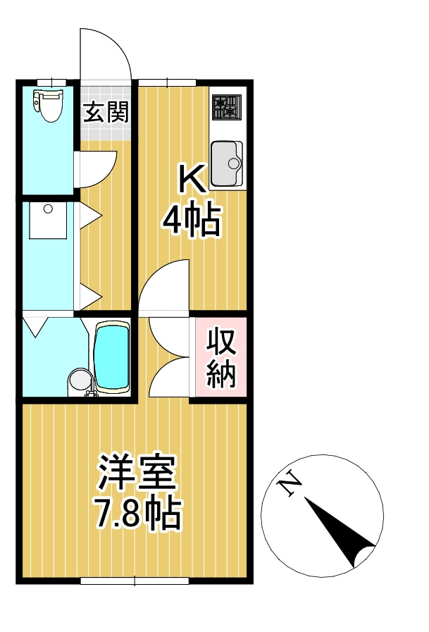 コーポ花水木の間取り