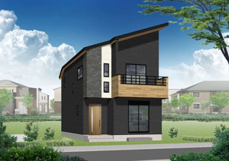 【外観】 | 伊勢原市高森2丁目  3号棟 第3 | イメージパース（完成時に現況と異なる場合は現況優先となります）