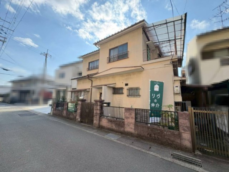 【成約済】長岡京市滝ノ町2丁目　　の前面道路含む現地写真|建築条件無しの土地の為、ご希望のハウスメーカー、工務店にて建築を可能です。
