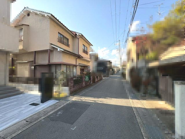 【成約済】長岡京市滝ノ町2丁目　　の前面道路含む現地写真|現地ご案内可能です。お気軽にお問い合わせください！