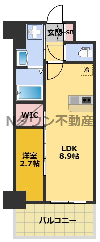 【間取り】 | メイクスアート名駅南Ⅳ | 間取りです。