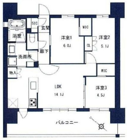 センチュリー千葉みなとの間取り