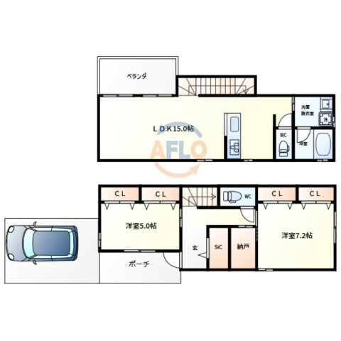 TOYO COURTの間取り|（仮称）住吉区苅田PJ新築　間取り