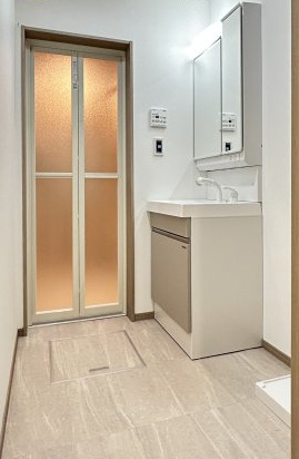 【洗面所】 | TRIOVE JR久留米駅前 | 実際のお部屋の写真です（建築中）