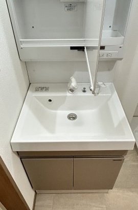 【独立洗面台】 | TRIOVE JR久留米駅前 | 実際のお部屋の写真です（建築中）