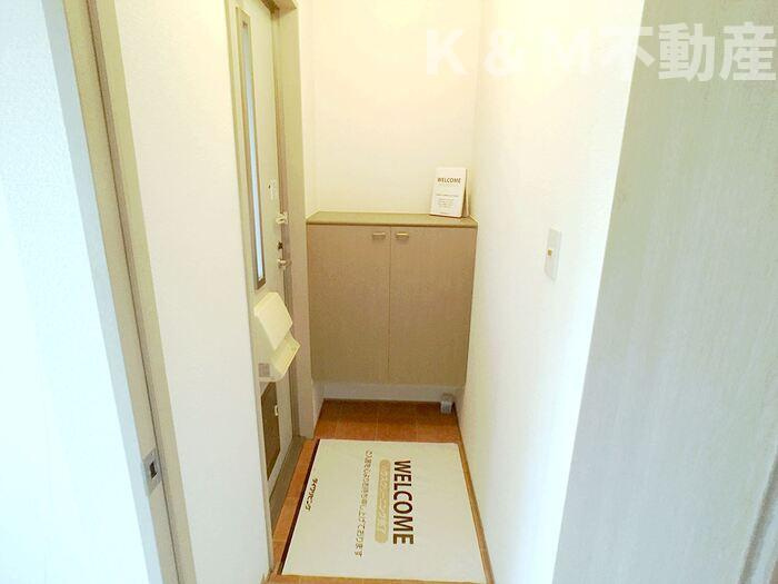 サンハイムＳ－Ｂの玄関|シンプルで使いやすい玄関です