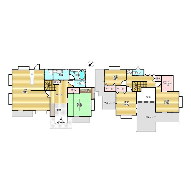 神栖市太田中古戸建の間取り