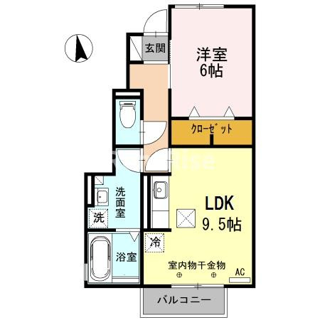 ハイム西五城Ⅴの間取り