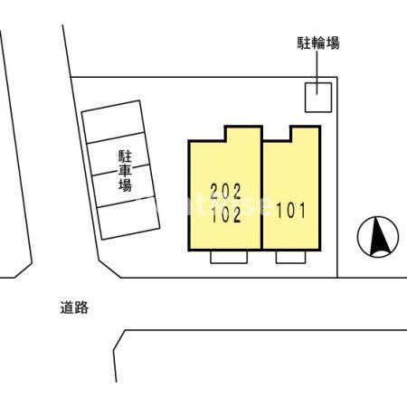 ハイム西五城Ⅴの区画図