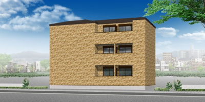 【外観】 | (仮称)本厚木寿町Bアパート | ※パース