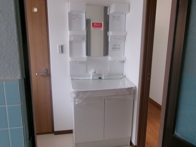 衣川貸家の洗面所