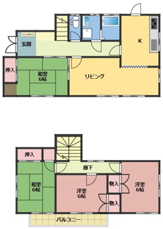 【洋室】 | 2階の真ん中の洋室