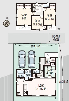 ハイランド3丁目新築戸建の画像