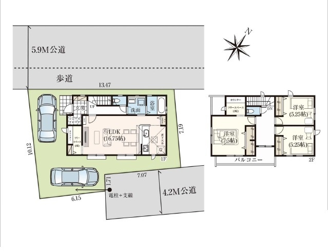 【間取り】 | 富士見市渡戸13期 | ３LDK
