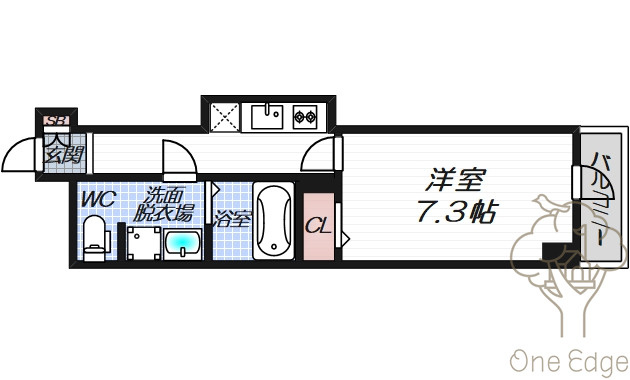 Comenze梅田の間取り