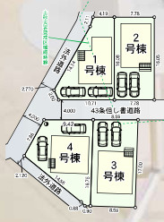 『八王子市新築戸建て』八王子市元八王子町2-816【仲介手数料無料】　４６期の区画図|～仲介手数料無料☆八王子ひなた不動産～　八王子市元八王子町　新築戸建て