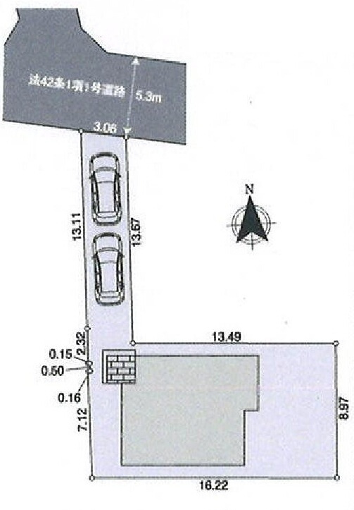 練馬区関町北４丁目 西武新宿線 武蔵関駅 新築戸建の区画図