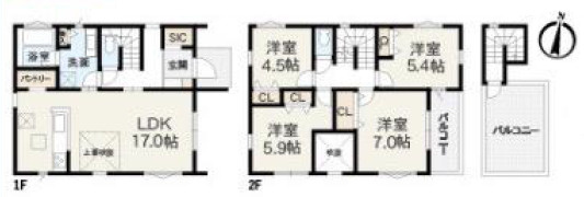 二宮町山西　新築戸建　全2棟2号棟