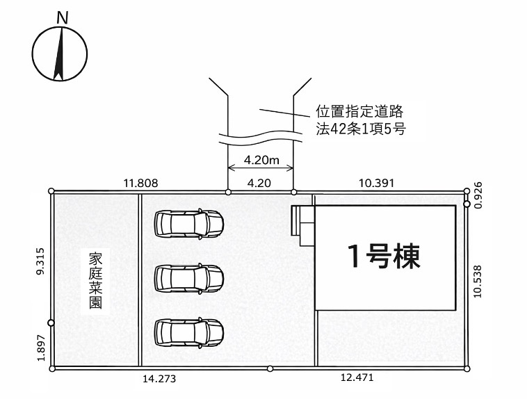 【新築住宅】嵐山町川島第2 全1棟の区画図