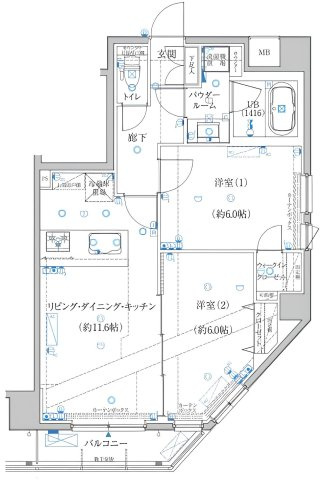 エルフォルテ赤羽西の間取り