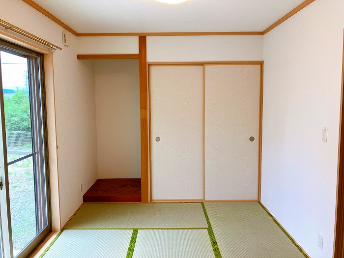 中古戸建　瑞穂市古橋　平成26年築の和室|一階和室　畳表替え済