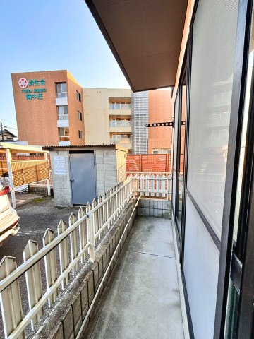 コーポ司　B棟のバルコニー
