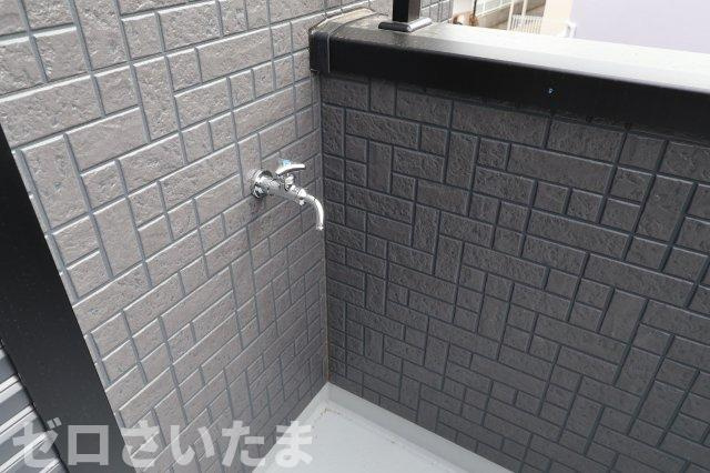 《仲介手数料無料》西区三橋６丁目1228-4新築一戸建てブルーミングガーデンのバルコニー|水道が付いています