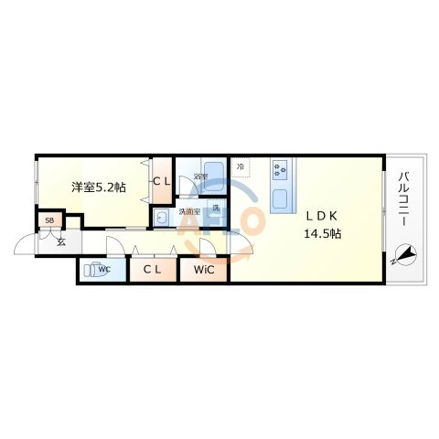 スプランディット福島WESTの間取り|スプランディット福島WEST　間取り