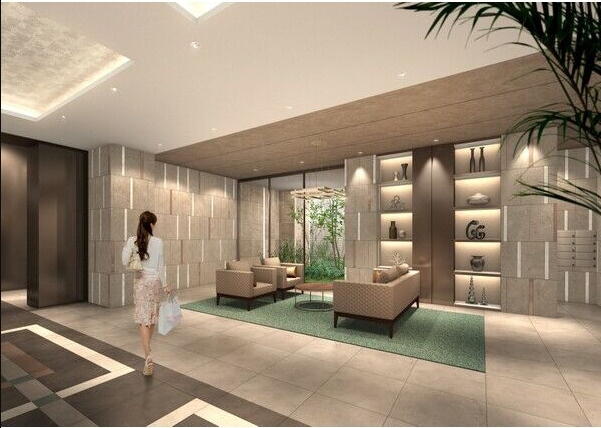 スプランディット福島WESTのロビー|スプランディット福島WEST　ロビー