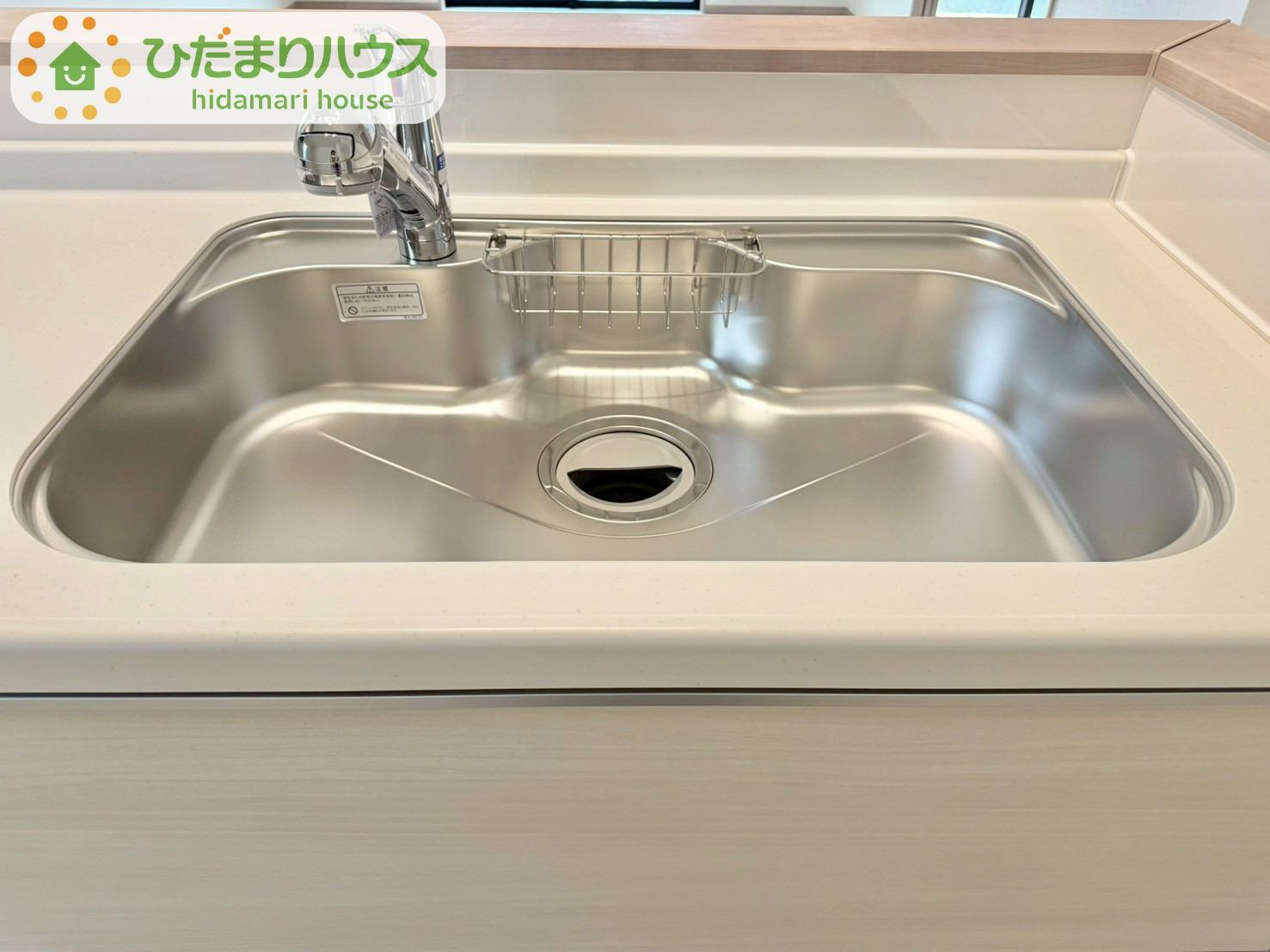 野田山崎2工区　新築戸建　2-E号棟のキッチン|広々としたシンク！