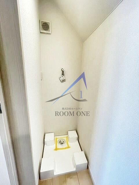 プティ・ロシェ小岩の設備|洗濯機置き場です。